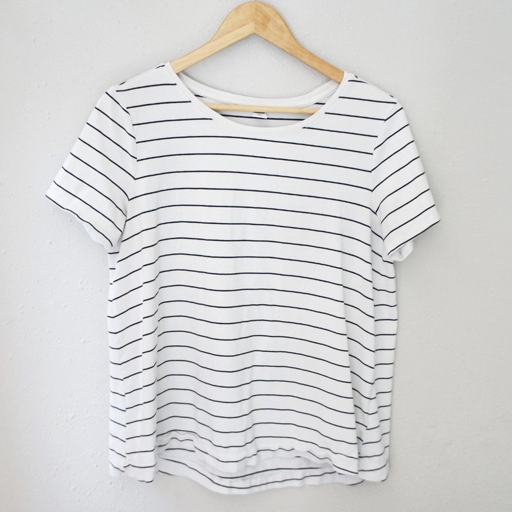Old Navy Boat-neck Stripe Swing T-shirt